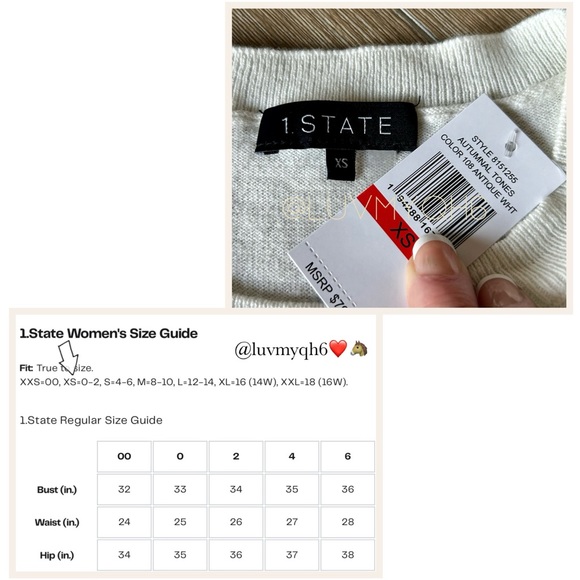 1 STATE Sequins “Cheers” Sweater - Picture 3 of 4